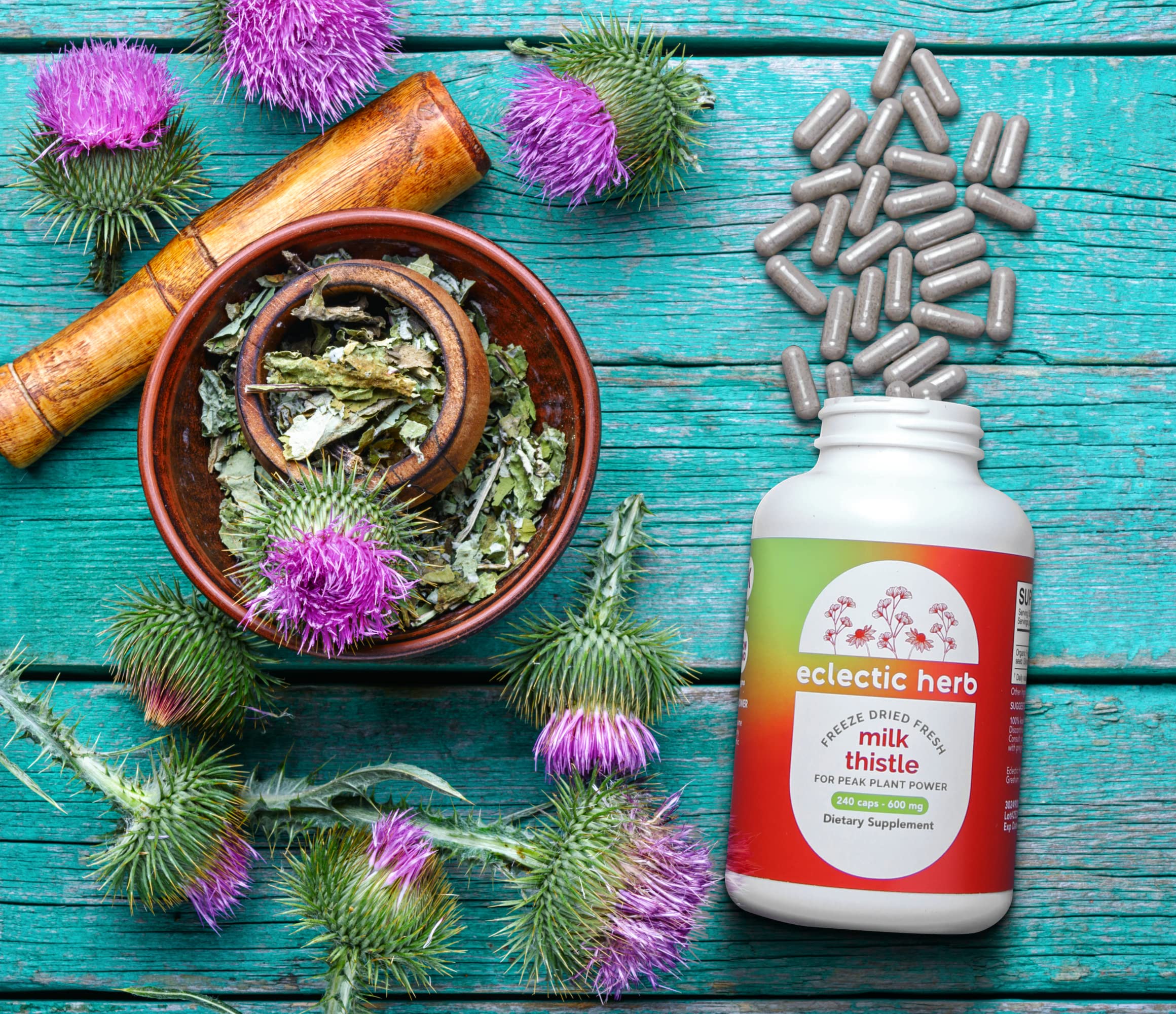 Foto 7 | Suplemento Eclectic Institute Milk Thistle 600 Mg 240 Cápsulas - Venta Internacional.