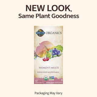Foto 2 | Suplemento Multivitamínico Orgánico Garden Of Life Organics Para Mujeres, 60 Tabletas - Venta Internacional.