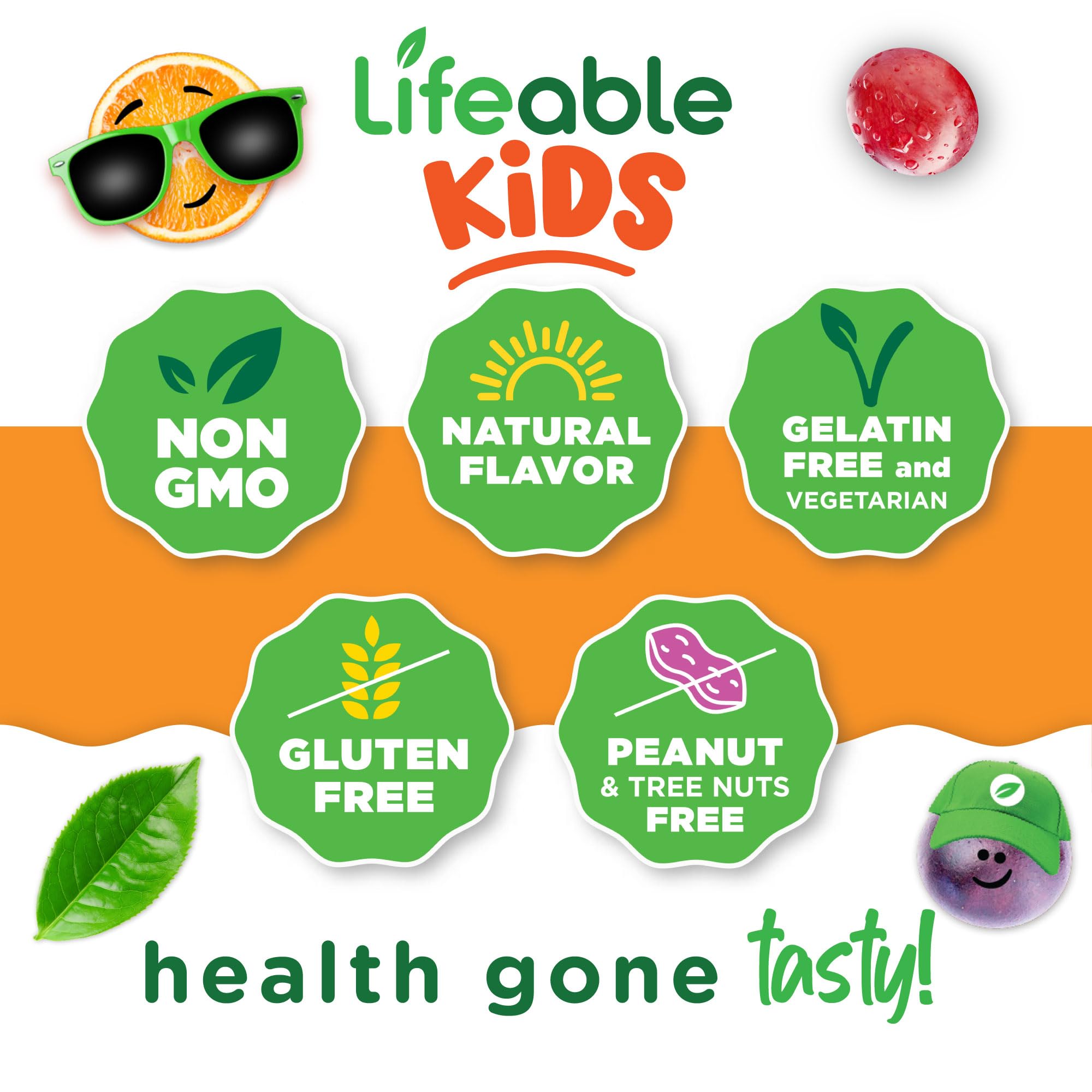 Foto 4 | Complementa Las Gomitas Lifeable Kids Con Calcio, Magnesio Y Vitamina D - Venta Internacional.