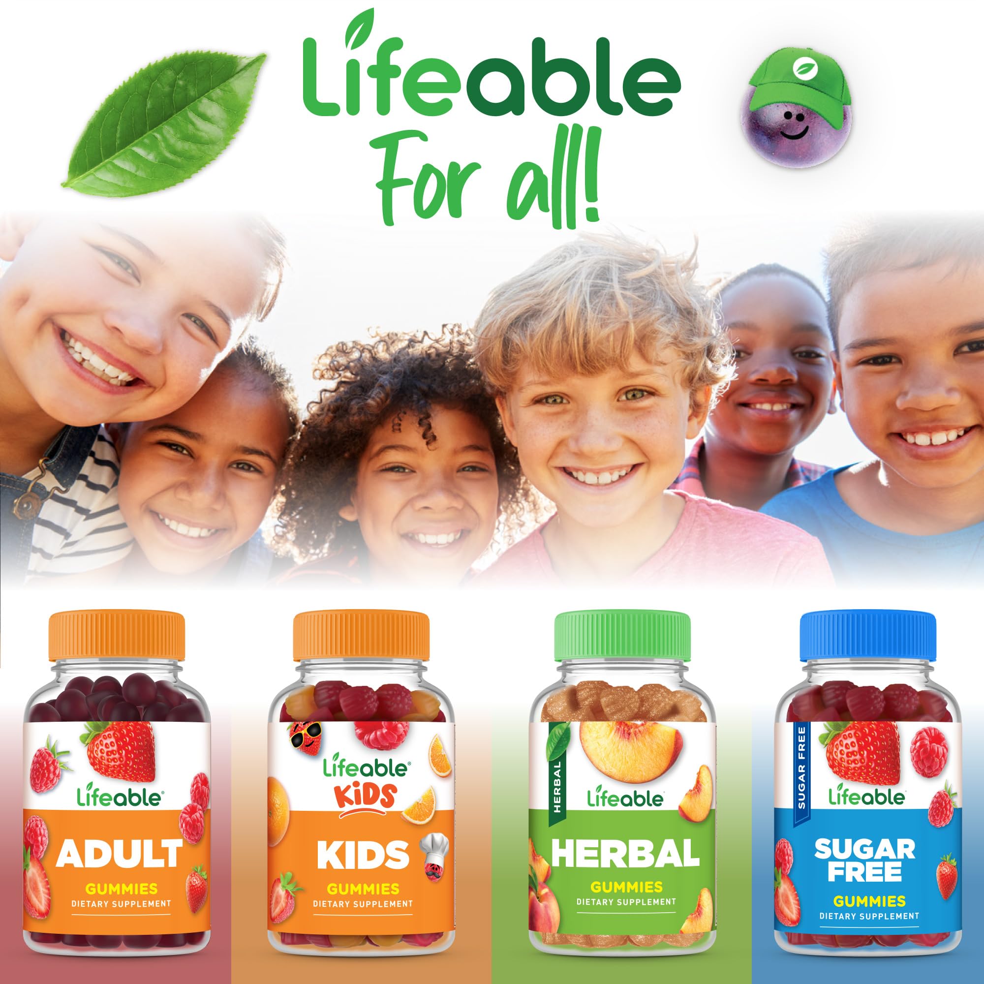 Foto 7 | Complementa Las Gomitas Lifeable Kids Con Calcio, Magnesio Y Vitamina D - Venta Internacional.