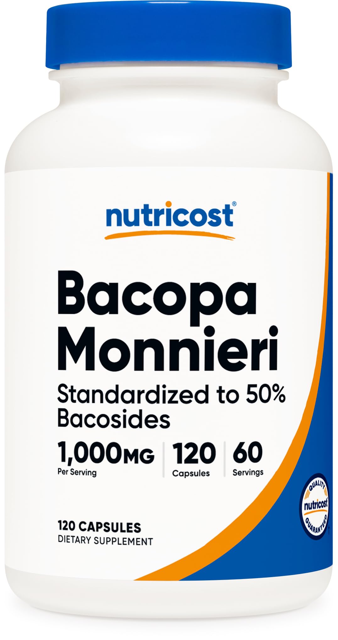 Foto 2 pulgar | Suplemento Nutricost Extracto De Bacopa Monnieri 1000 Mg 120 Cápsulas - Venta Internacional.