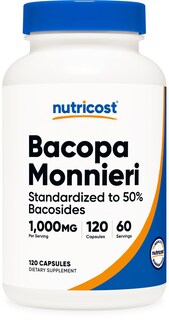 Foto 1 | Suplemento Nutricost Extracto De Bacopa Monnieri 1000 Mg 120 Cápsulas - Venta Internacional.