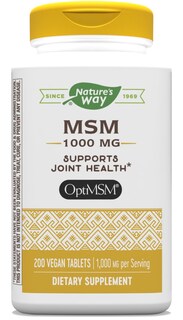 Foto 1 | Suplemento Nature's Way Msm 1000 Mg Para La Salud De Las Articulaciones, 200 Tabletas - Venta Internacional.