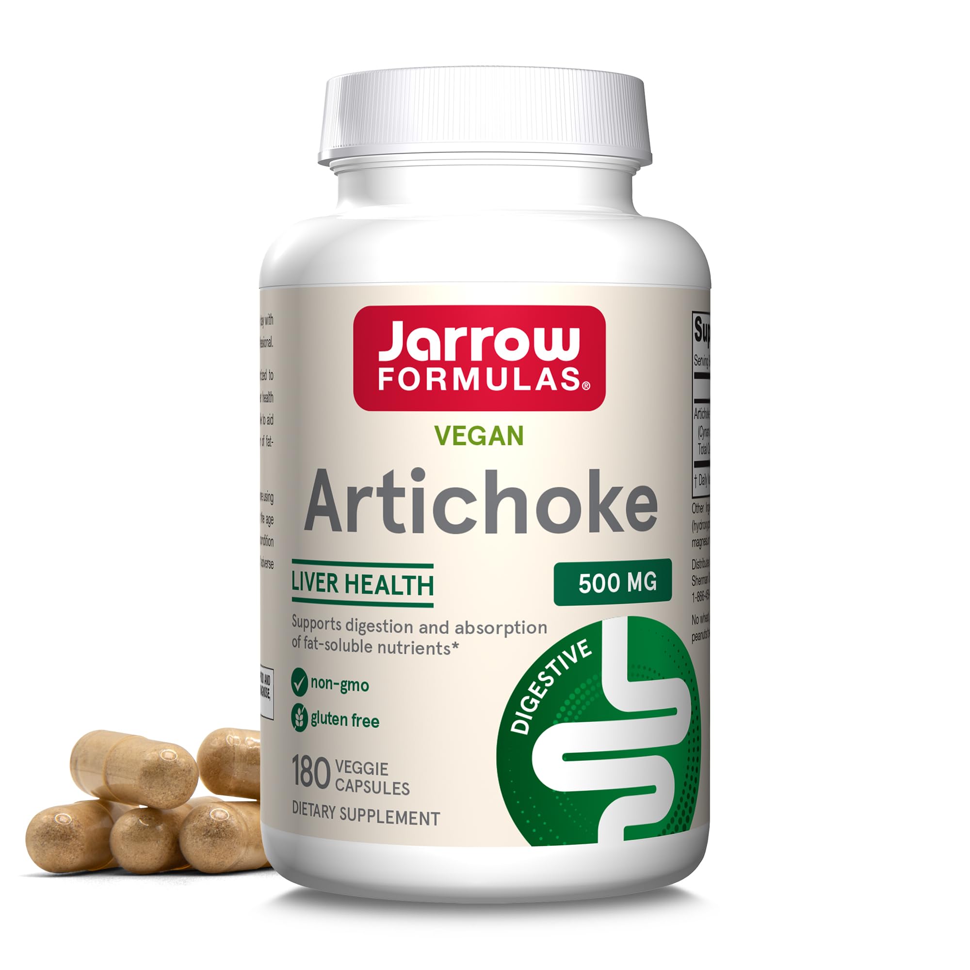 Foto 2 pulgar | Suplemento Jarrow Formulas De Alcachofa 500 Mg 180 Cápsulas - Venta Internacional.