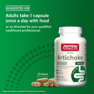 Foto 7 | Suplemento Jarrow Formulas De Alcachofa 500 Mg 180 Cápsulas - Venta Internacional.