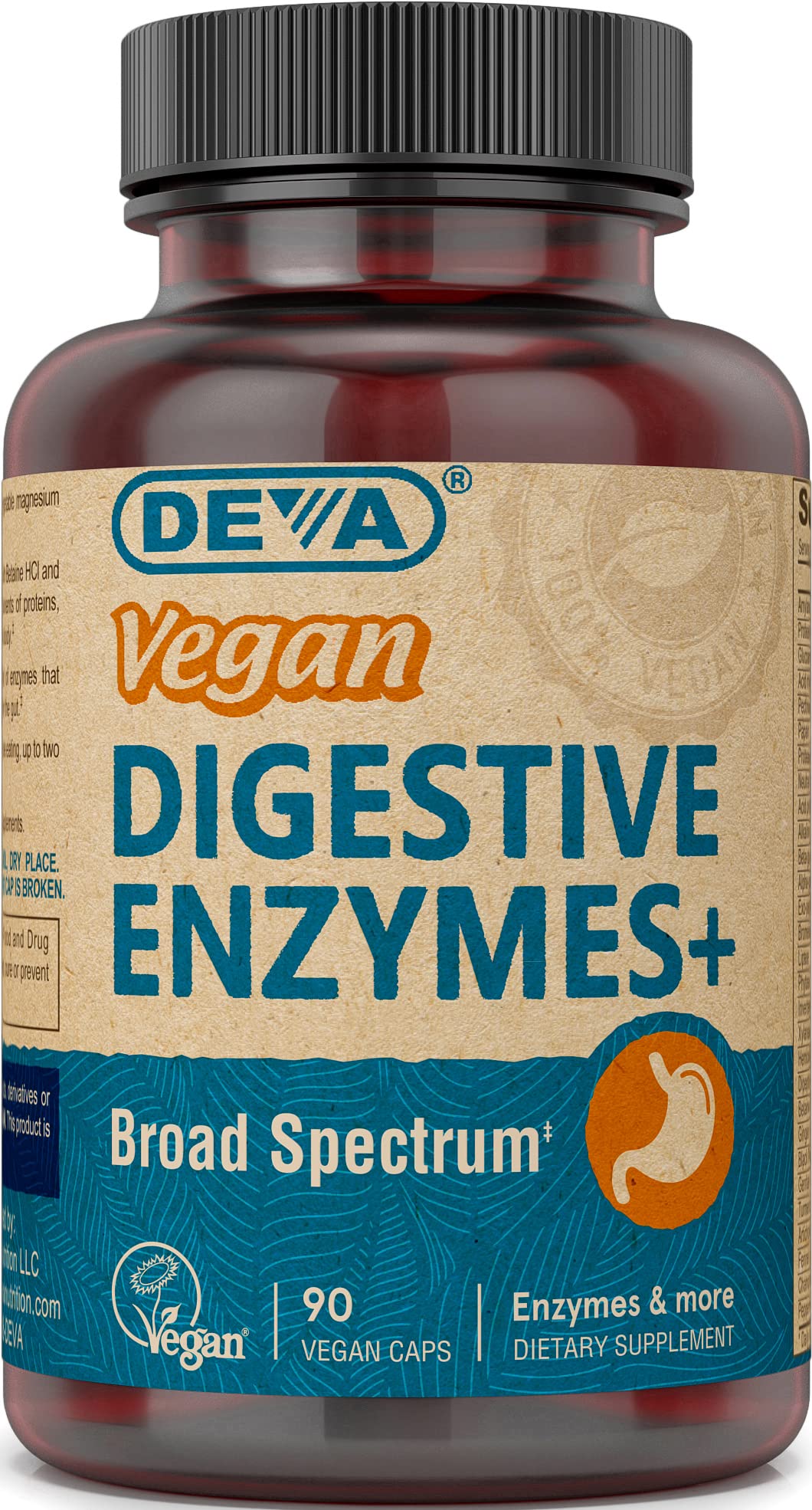Foto 2 pulgar | Suplemento Deva, Vitaminas Veganas Y Enzimas Digestivas, 90 Cápsulas - Venta Internacional.