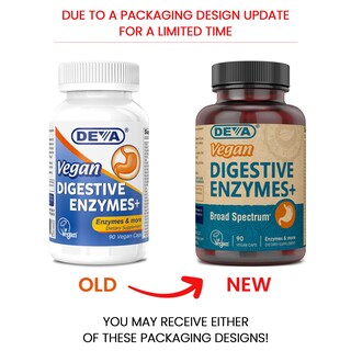 Foto 2 | Suplemento Deva, Vitaminas Veganas Y Enzimas Digestivas, 90 Cápsulas - Venta Internacional.
