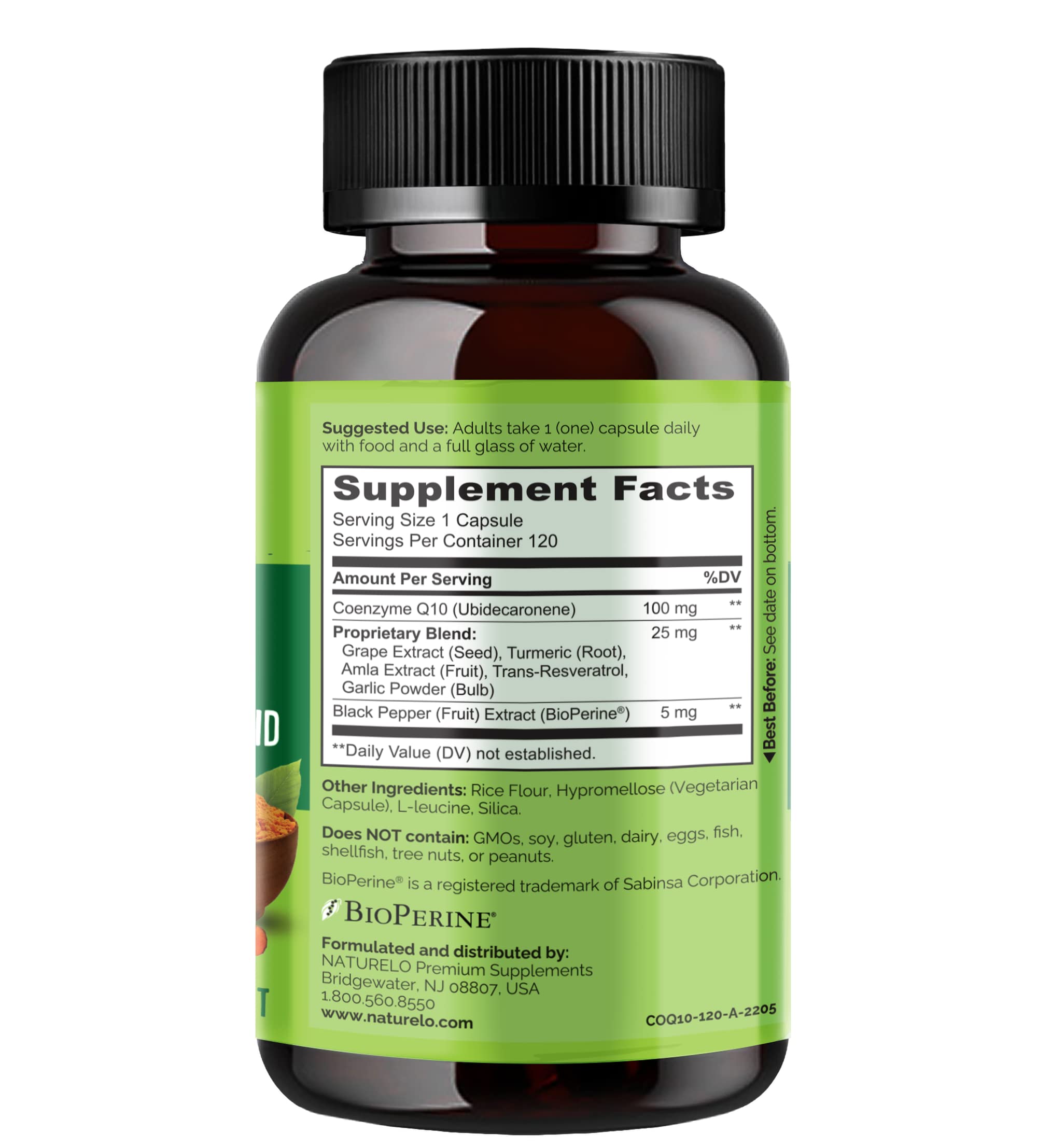 Foto 4 pulgar | Suplemento Naturelo Whole Food Coq10 Para La Salud Del Corazón, 120 Cápsulas - Venta Internacional.