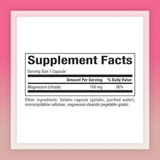 Foto 2 | Suplemento De Citrato De Magnesio De Natural Factors, 150 Mg, 360 Cápsulas - Venta Internacional.