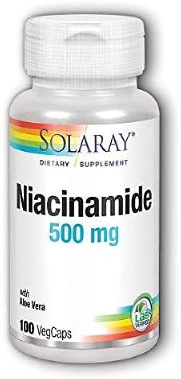 Foto 2 pulgar | Suplemento Solaray: Niacinamida, 500 Mg, 100 Cápsulas Vegetales - Venta Internacional.