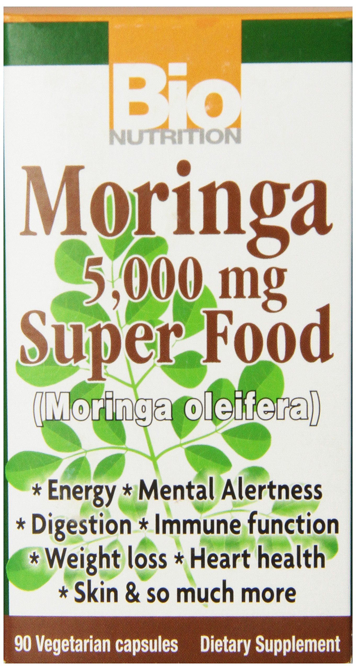 Foto 2 pulgar | Suplemento Bio Nutrition Moringa Oleifera 5000 Mg 90 Cápsulas - Venta Internacional.