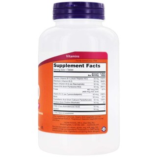Foto 2 | Suplemento Now Foods B-50 250 Comprimidos - Venta Internacional.