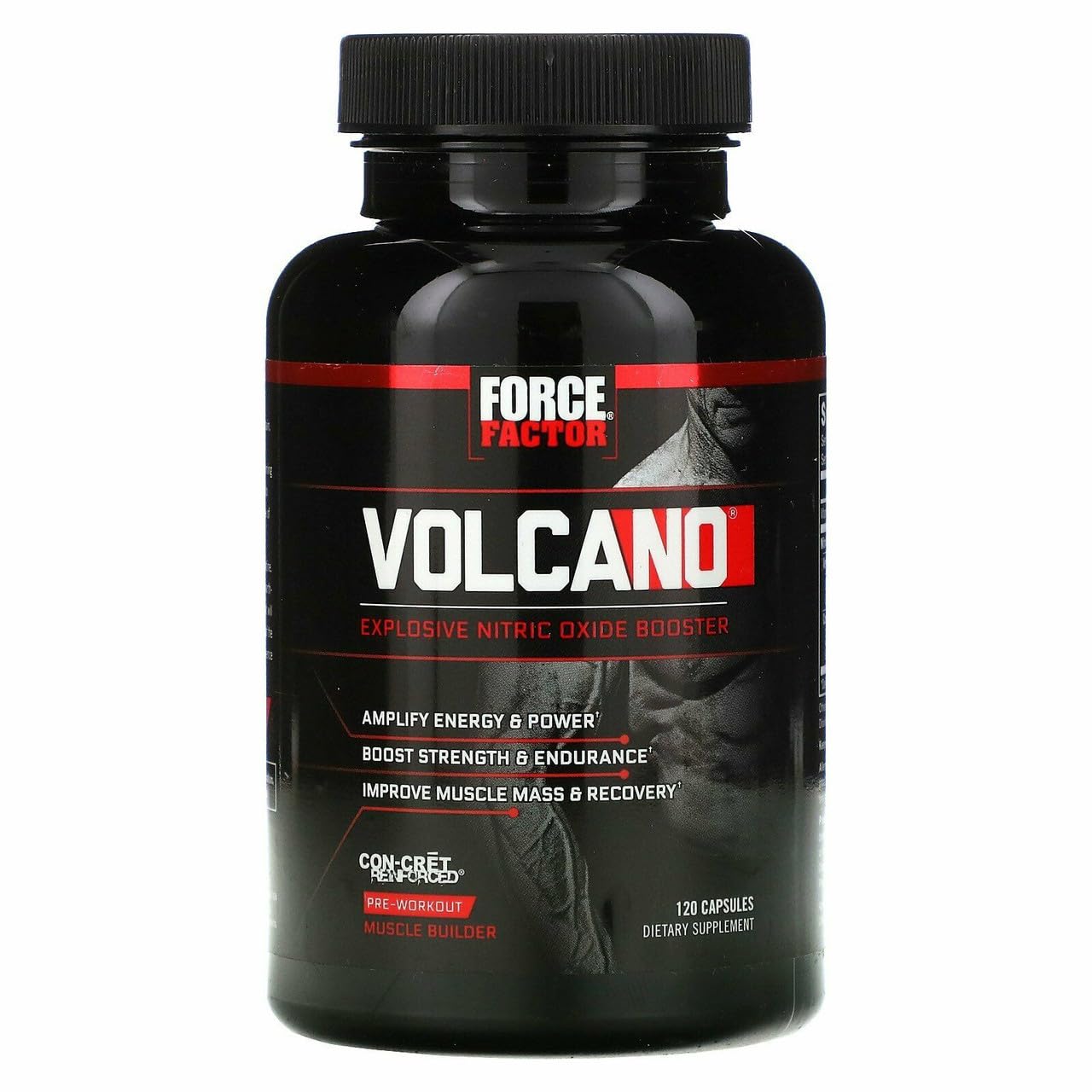 Foto 2 pulgar | Suplemento Force Factor Volcano Pre Workout 120 Cápsulas - Venta Internacional.