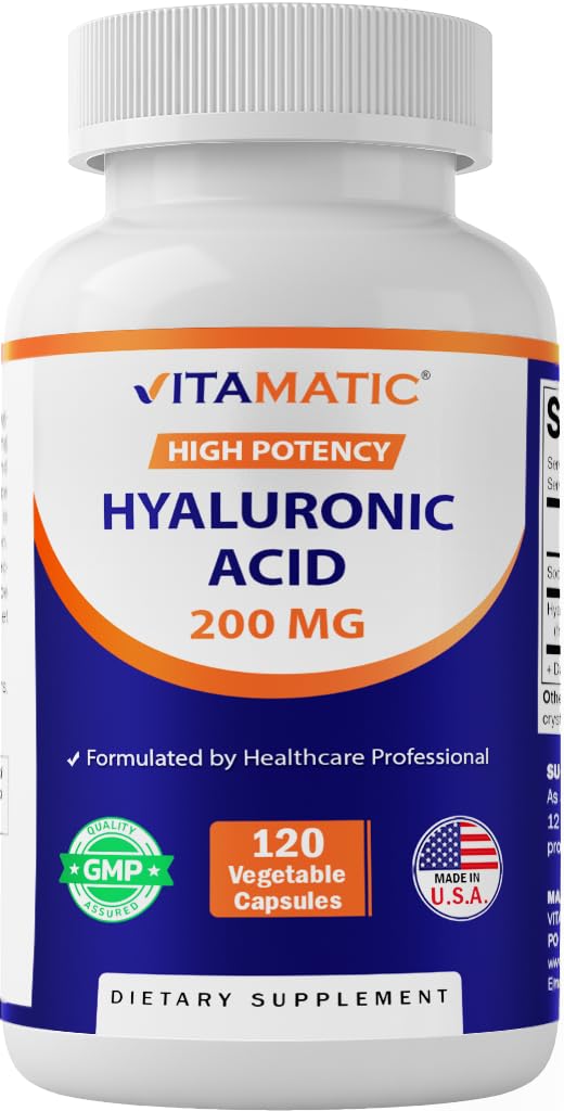 Suplementos De Ácido Hialurónico Vitamático 200 Mg 120 Cápsulas - Venta Internacional.
