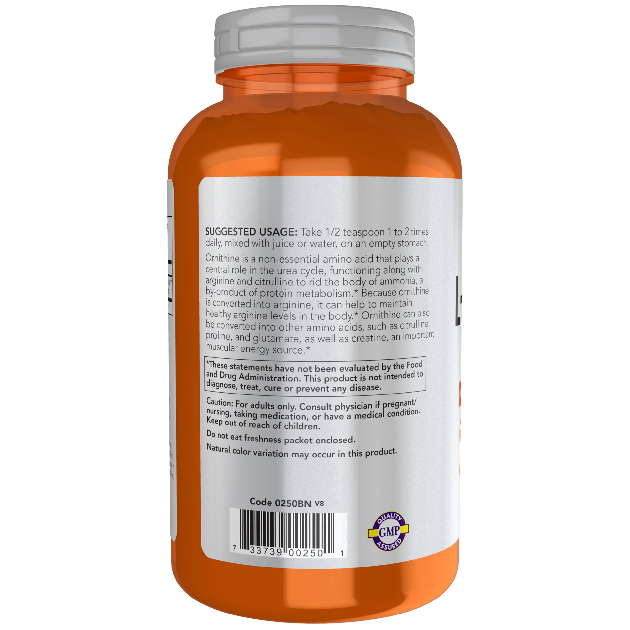 Foto 4 pulgar | Suplemento Now Foods Sports Nutrition L-ornitina 240 Ml - Venta Internacional.