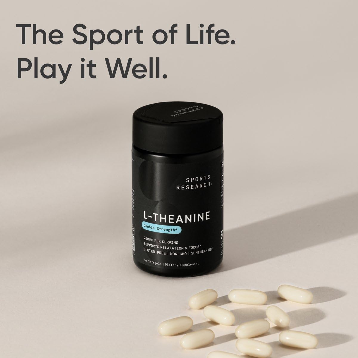 Foto 7 | Suplemento Sports Research L-teanina 200 Mg 60 Cápsulas Blandas - Venta Internacional.