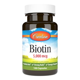 Foto 1 | Suplemento De Biotina Carlson De 5000 Mcg Para Cabello, Uñas Y Energía - Venta Internacional.
