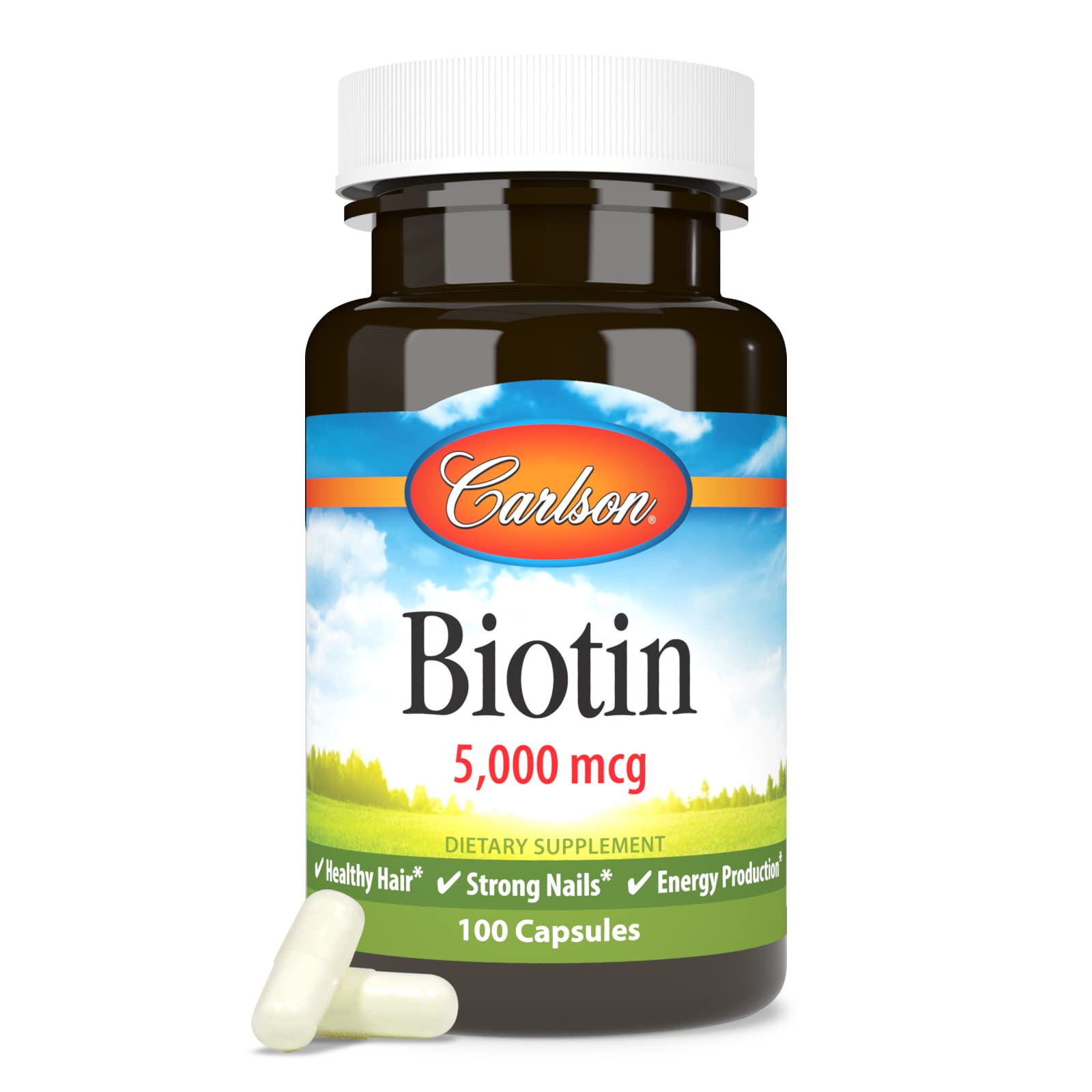 Foto 6 pulgar | Suplemento De Biotina Carlson De 5000 Mcg Para Cabello, Uñas Y Energía - Venta Internacional.