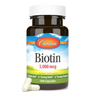 Foto 5 | Suplemento De Biotina Carlson De 5000 Mcg Para Cabello, Uñas Y Energía - Venta Internacional.