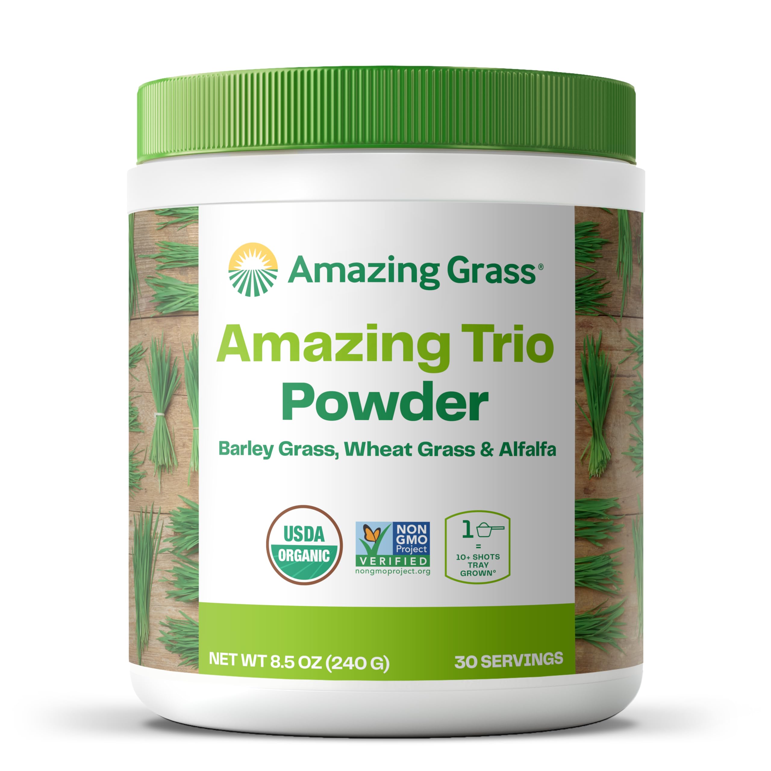 Greens Powder Amazing Grass Greens Trio, 30 Porciones, 250 Ml - Venta Internacional.