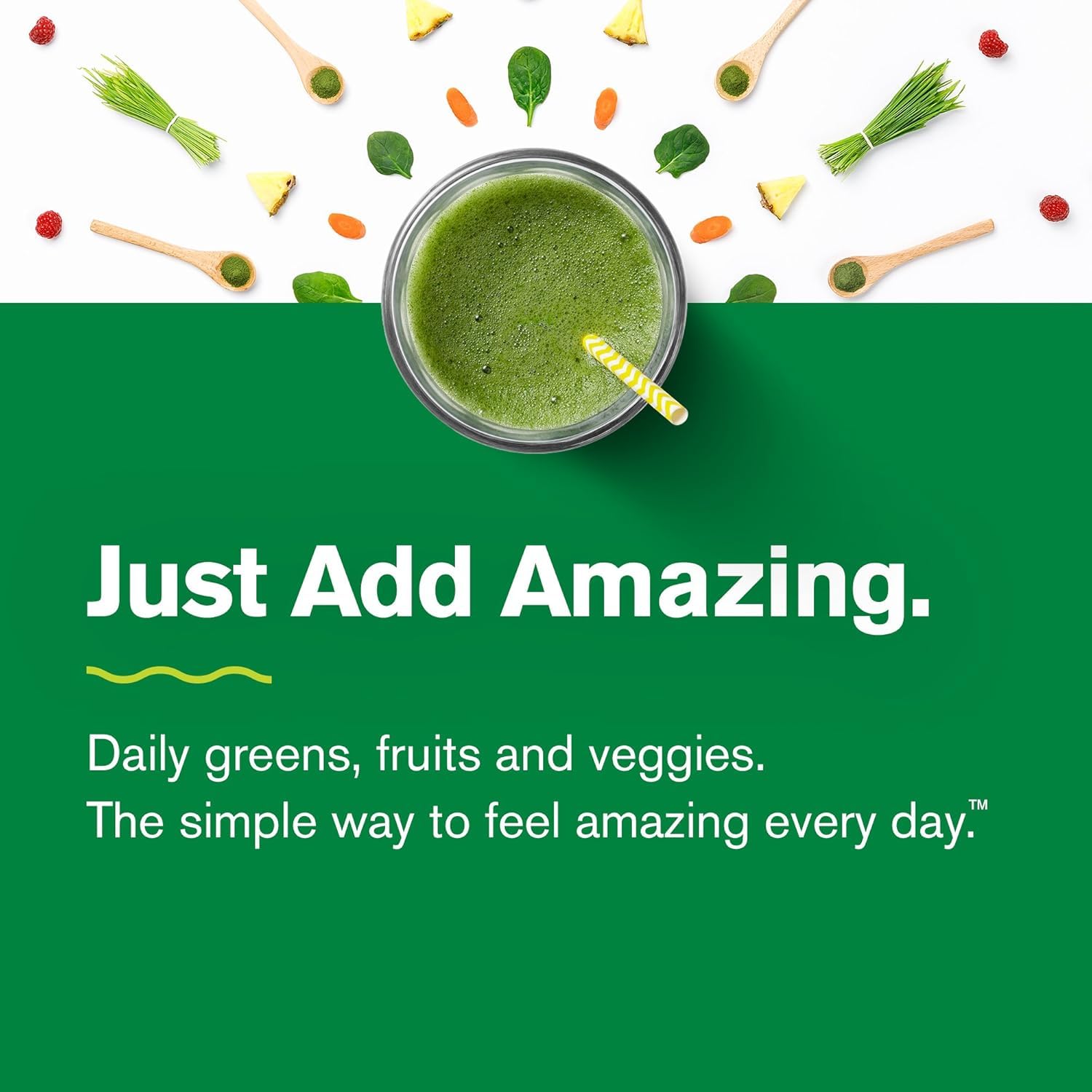 Foto 5 pulgar | Greens Powder Amazing Grass Greens Trio, 30 Porciones, 250 Ml - Venta Internacional.