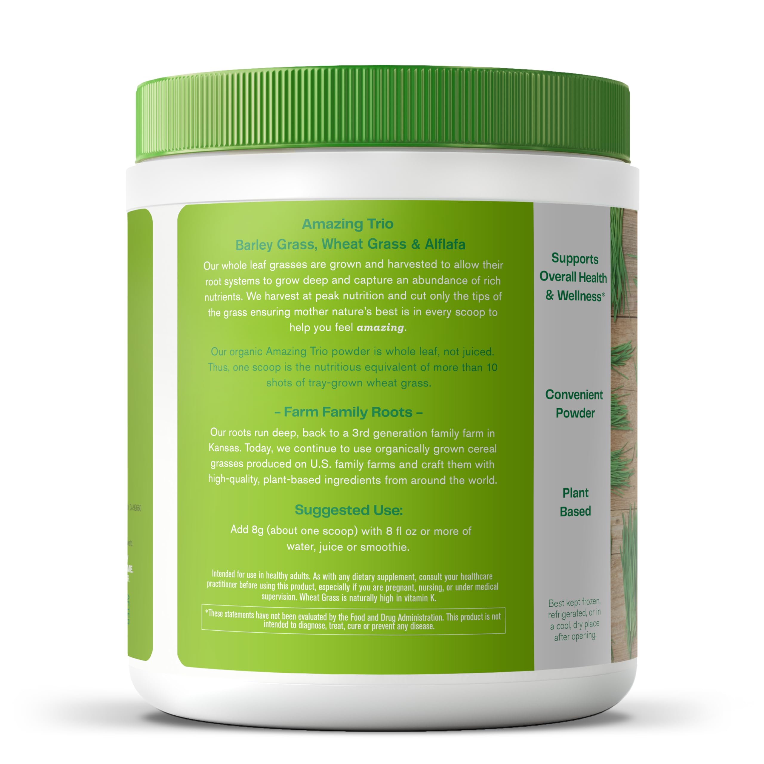 Foto 7 pulgar | Greens Powder Amazing Grass Greens Trio, 30 Porciones, 250 Ml - Venta Internacional.