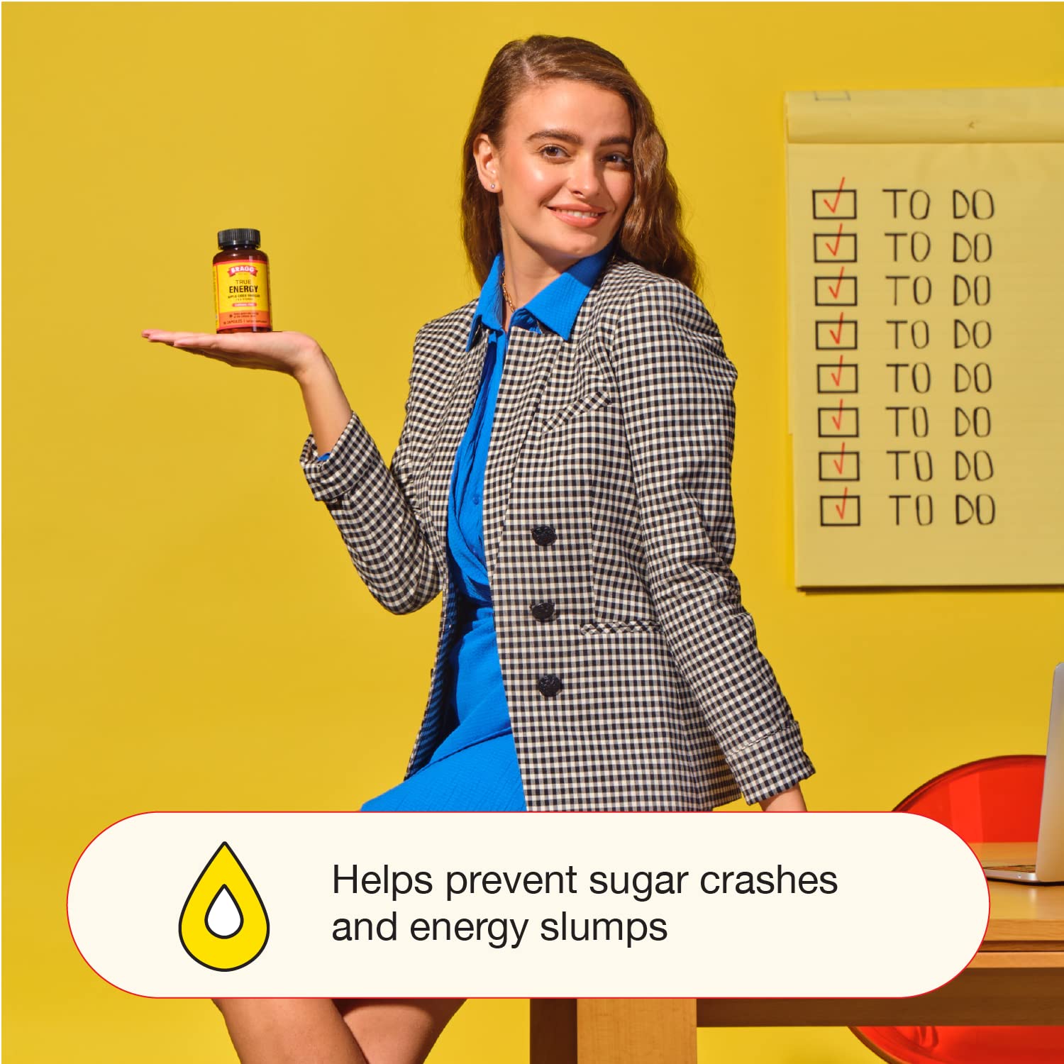 Foto 6 | Suplemento De Vinagre De Sidra De Manzana Bragg True Energy, 90 Píldoras - Venta Internacional.