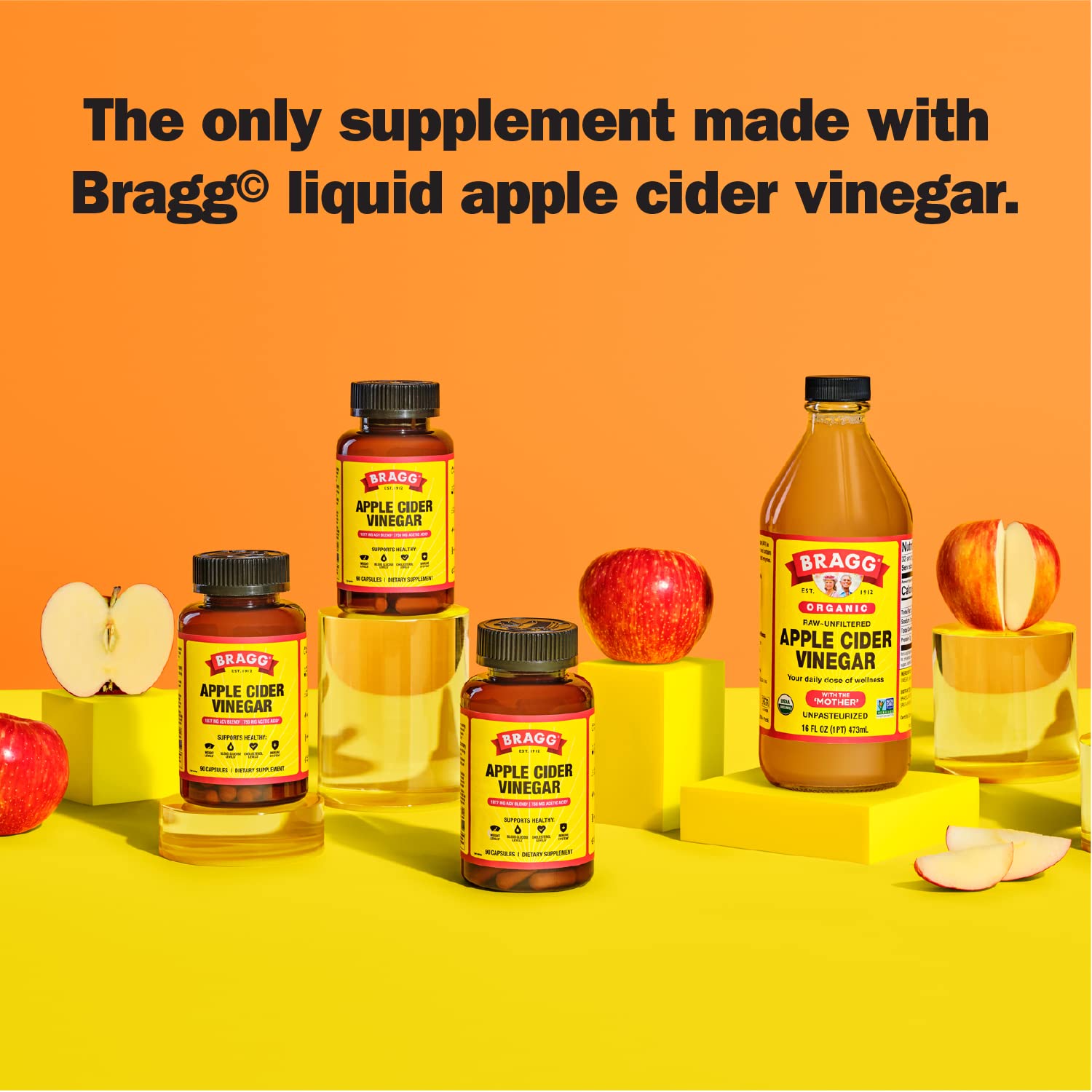Foto 8 pulgar | Suplemento De Vinagre De Sidra De Manzana Bragg True Energy, 90 Píldoras - Venta Internacional.