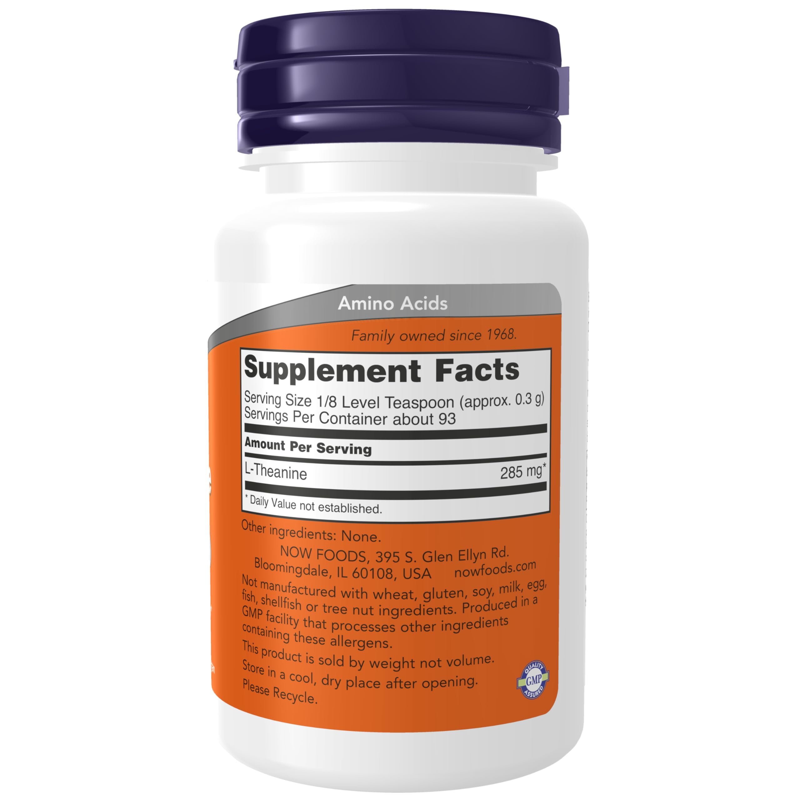 Foto 3 pulgar | Polvo Puro De L-teanina Supplement Now Foods, 30 Ml - Venta Internacional.