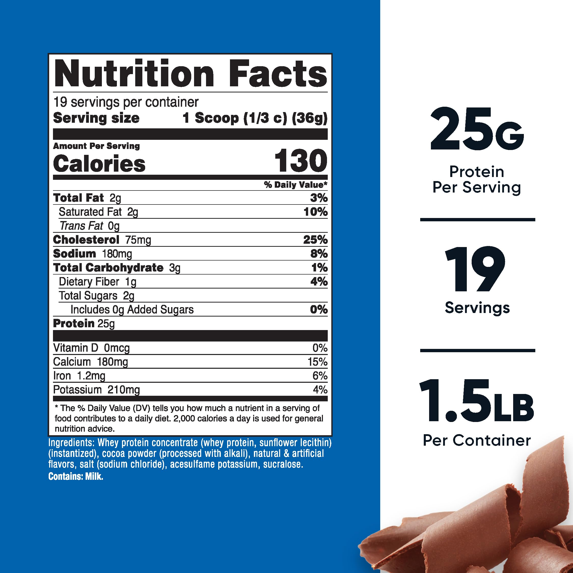 Foto 3 pulgar | Concentrado De Proteína De Suero Nutricost Chocolate 680 G 25 G/porción - Venta Internacional.
