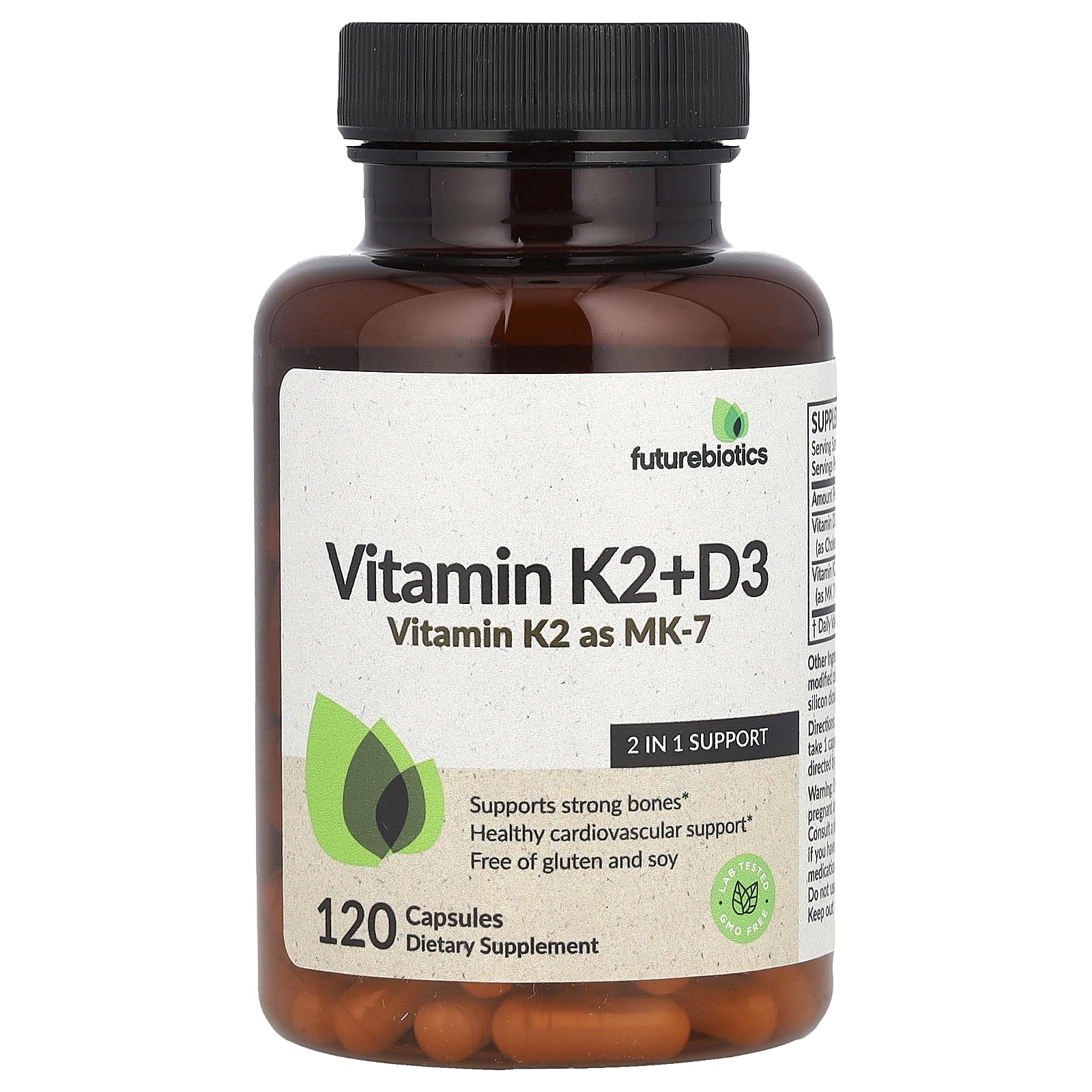 Foto 2 pulgar | Suplemento Futurebiotics De Vitamina K2 + D3 120 Cápsulas - Venta Internacional.
