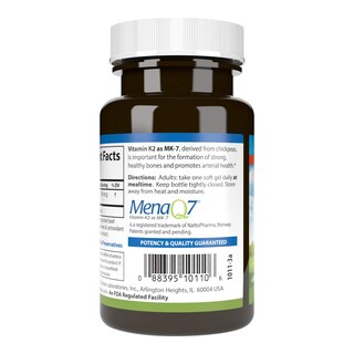 Foto 3 | Suplemento Carlson Labs Vitamina K2-7, 45 Mcg, Cápsulas Blandas, 90 Unidades - Venta Internacional.