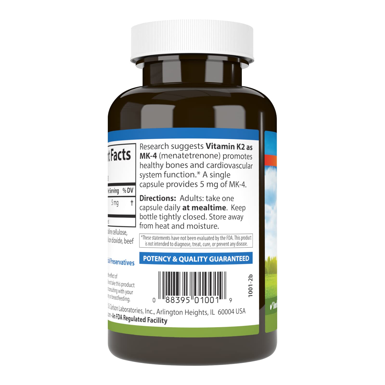 Foto 4 pulgar | Suplemento Carlson De Vitamina K2 Mk-4 Y Menatetrenona 180 Cápsulas - Venta Internacional.