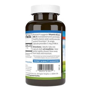 Foto 3 | Suplemento Carlson De Vitamina K2 Mk-4 Y Menatetrenona 180 Cápsulas - Venta Internacional.