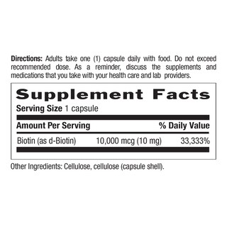 Foto 5 | Suplemento Country Life Vitamins, Biotina De Alta Potencia, 10 Mg - Venta Internacional.