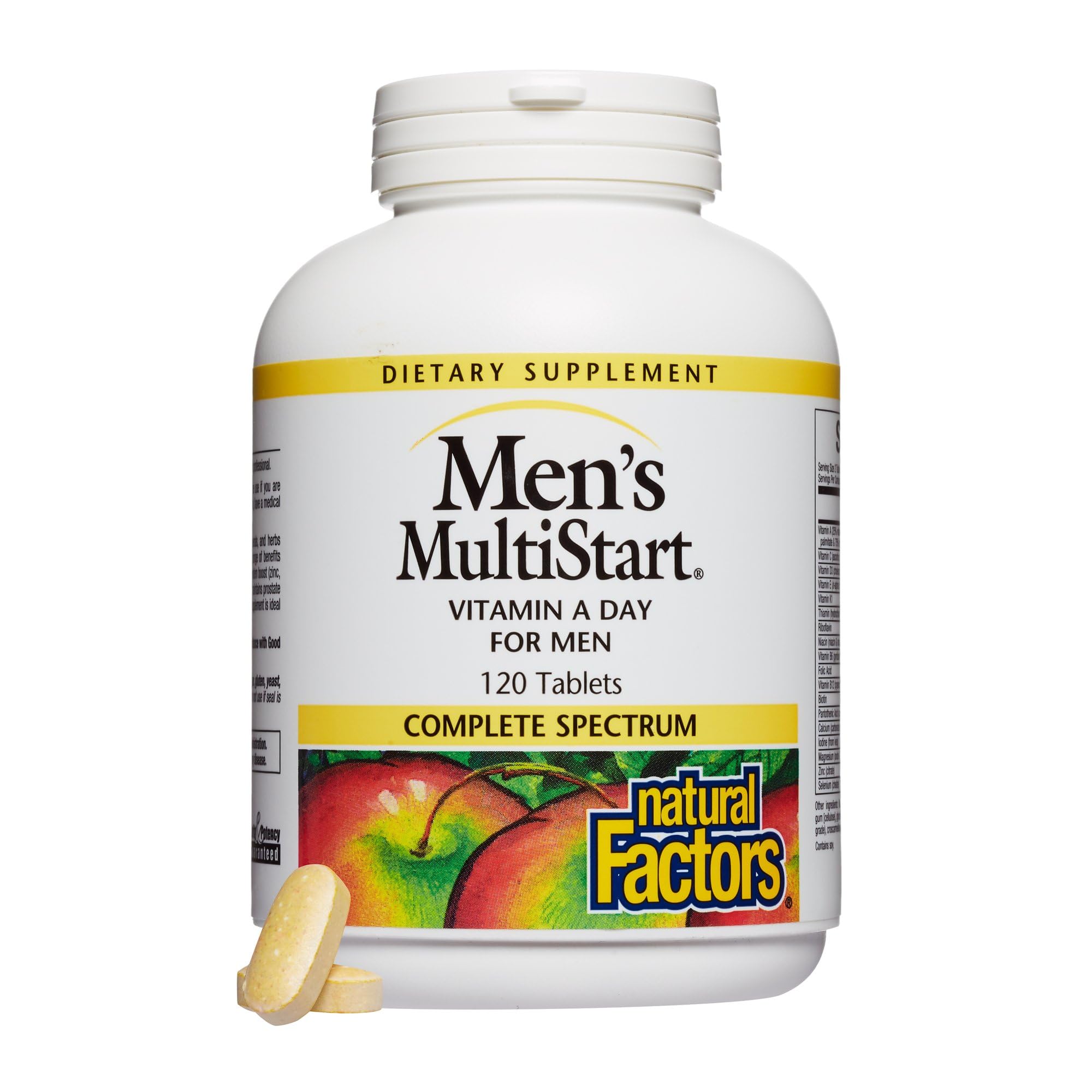 Multivitamínico Natural Factors Multistart 120 Tabletas Para Hombres - Venta Internacional.