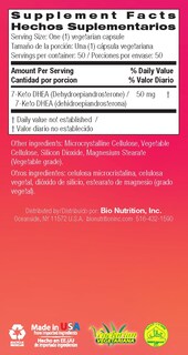 Foto 4 | Suplemento Bio Nutrition 7-keto 50 Cápsulas Vegetarianas Dhea 50 Mg - Venta Internacional.