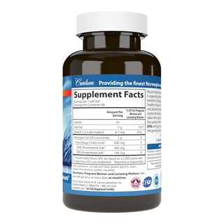 Foto 2 | Suplemento Carlson Mother's Dha Prenatal 500 Mg De Dha 60 Cápsulas Blandas - Venta Internacional.