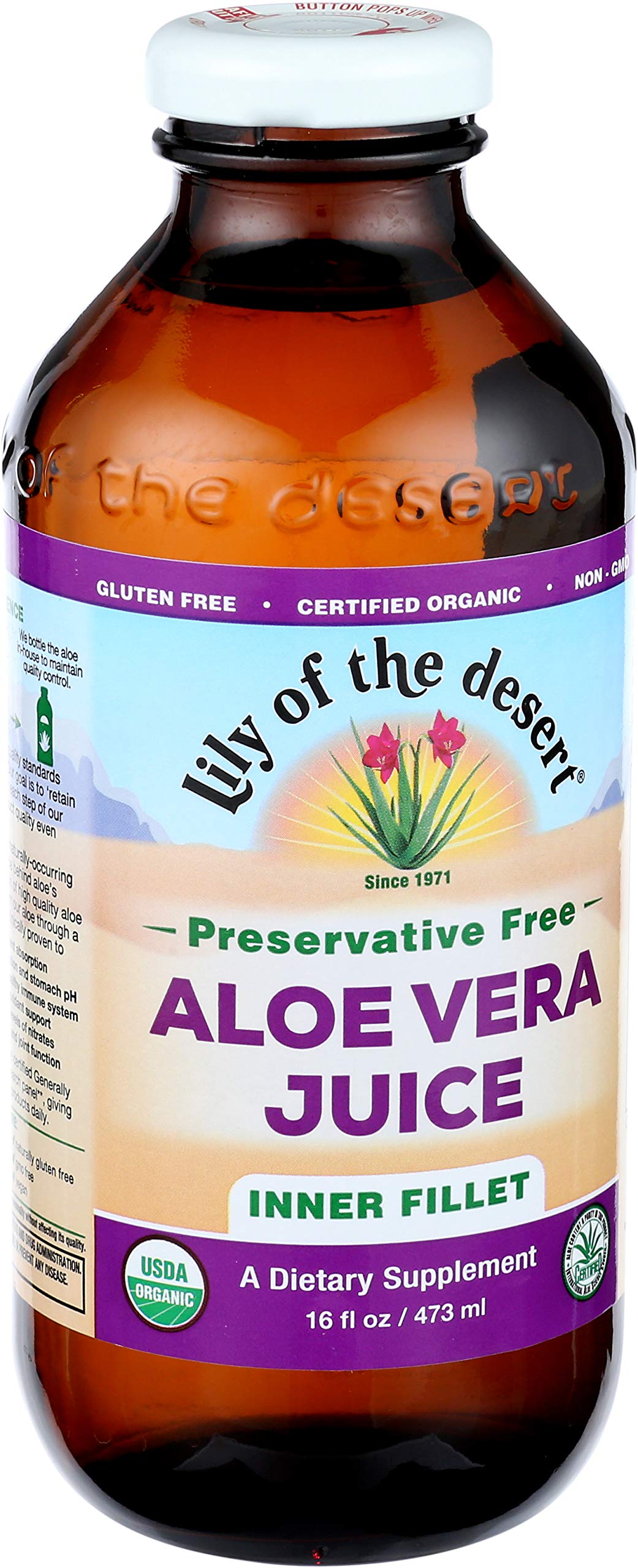 Jugo De Aloe Vera Lily Of The Desert 473 Ml Sin Conservantes - Venta Internacional.