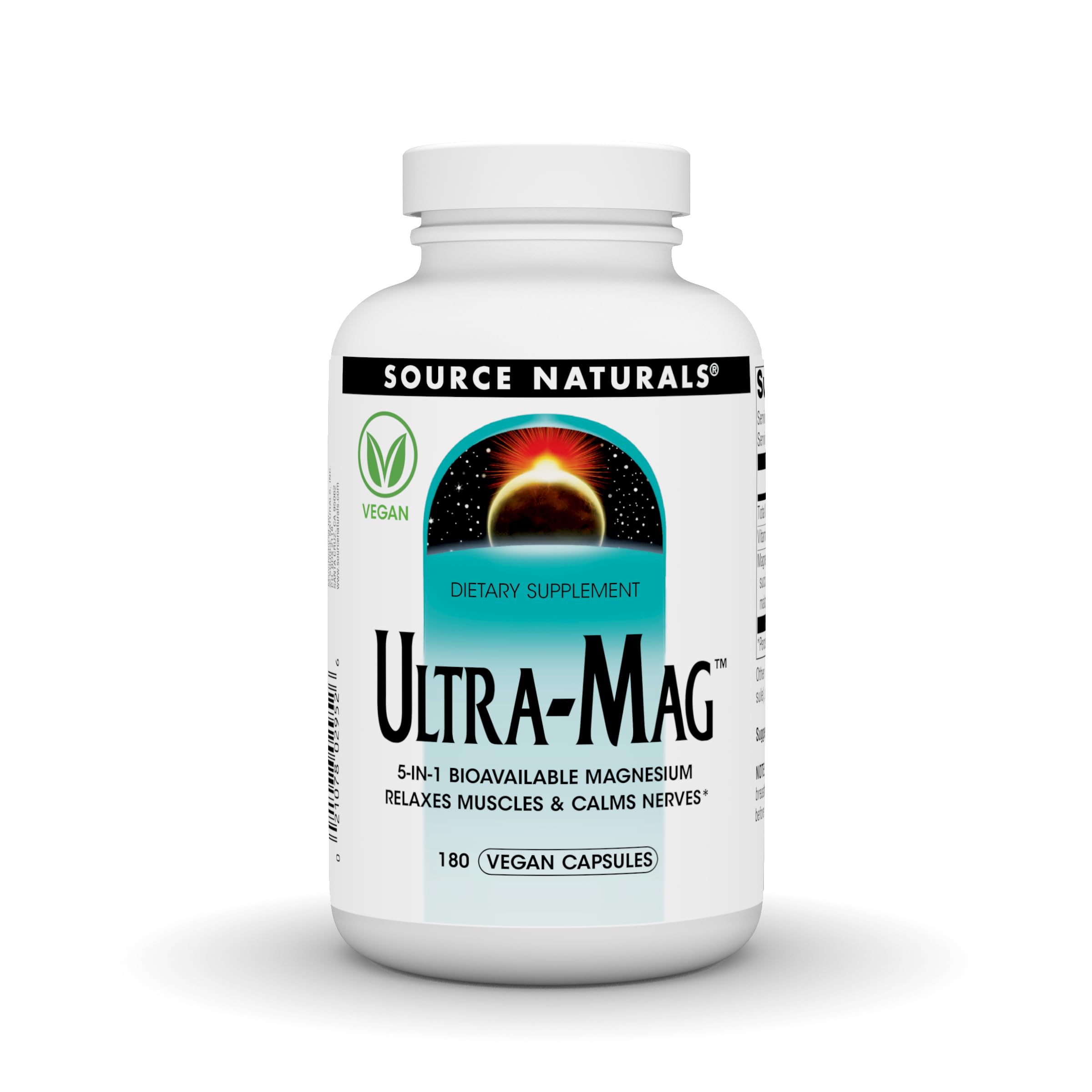 Supplement Source Naturals Ultra-mag Vegan Magnesio 180 Cápsulas - Venta Internacional.