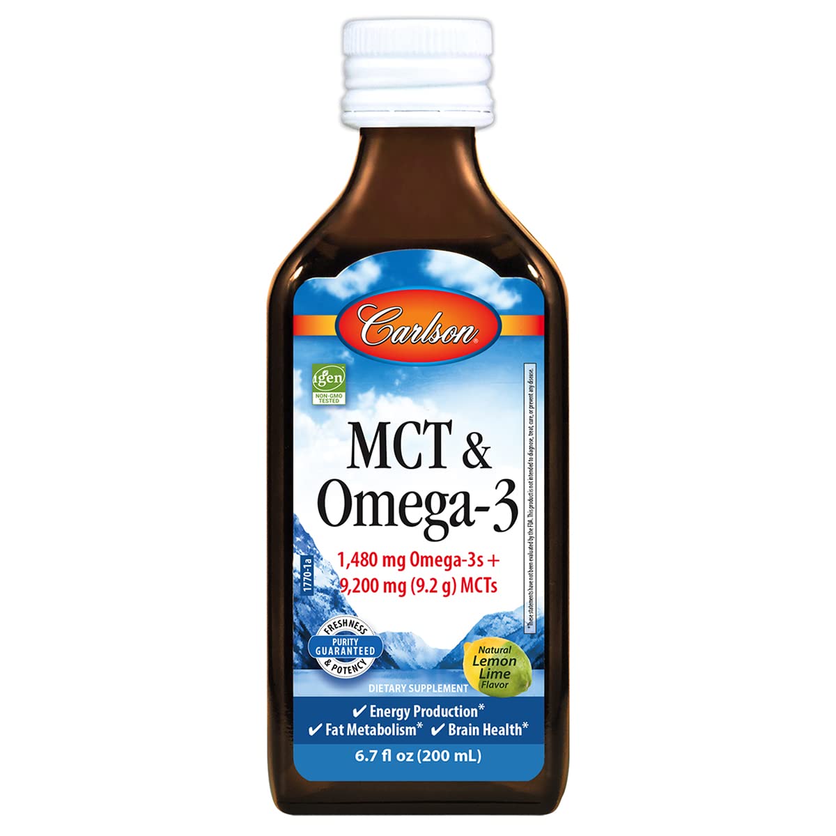 Suplemento Carlson Mct Y Omega-3 200 Ml 1480 Mg De Omega-3 - Venta Internacional.