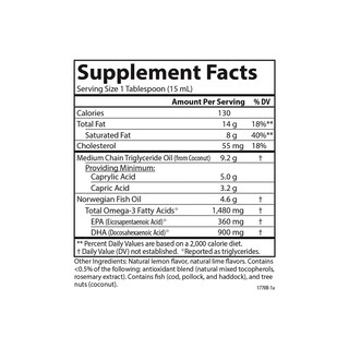 Foto 5 | Suplemento Carlson Mct Y Omega-3 200 Ml 1480 Mg De Omega-3 - Venta Internacional.