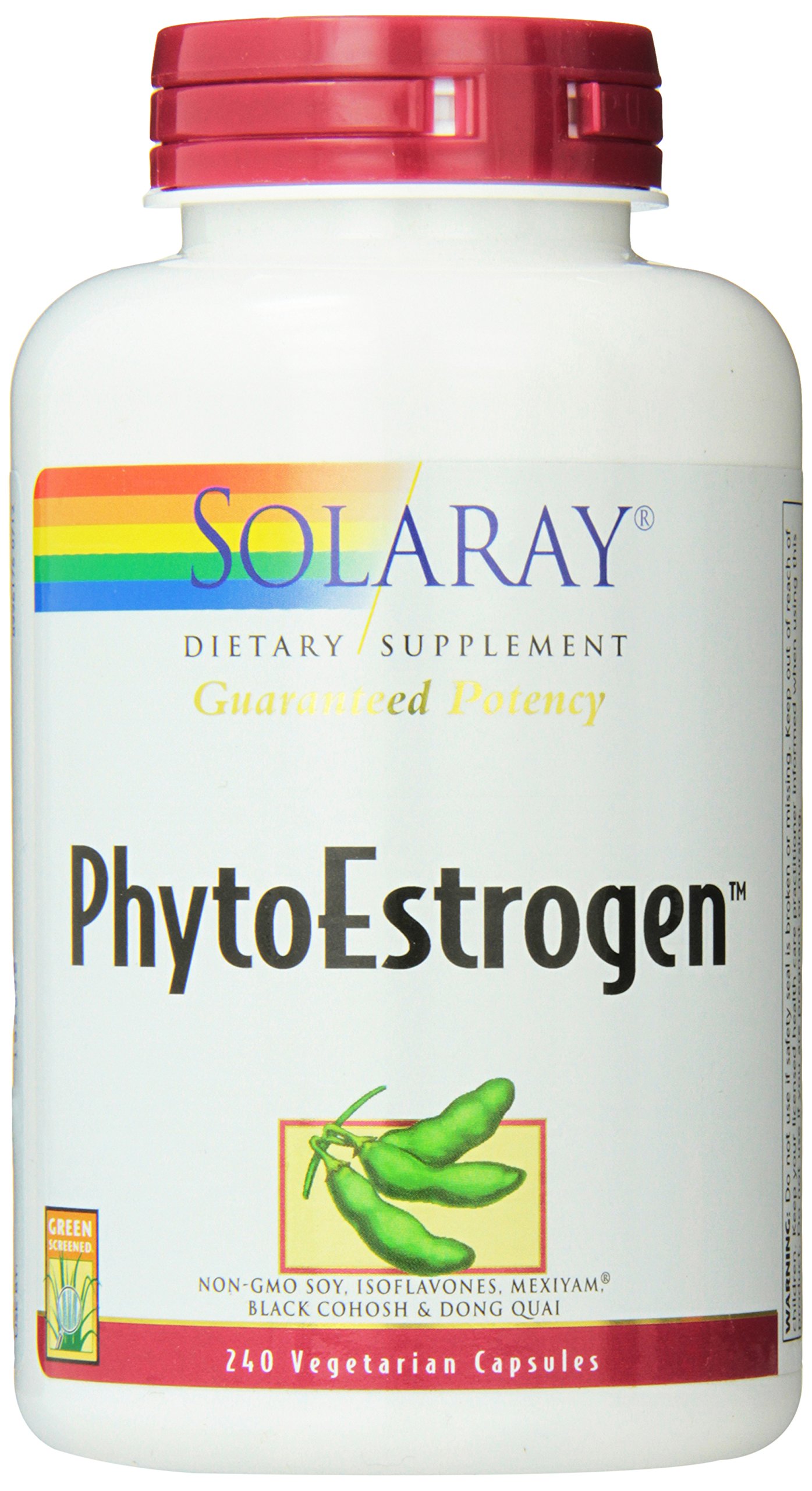 Suplemento De Fitoestrógenos Solaray, 240 Comprimidos - Venta Internacional.
