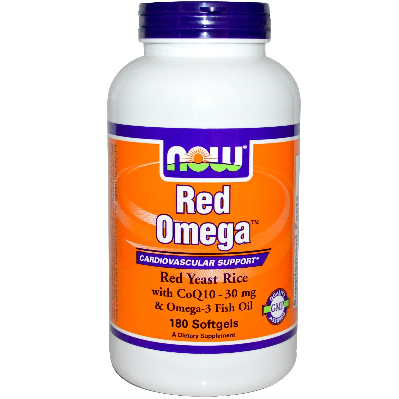Complemente El Arroz De Levadura Roja Omega Red De Now Foods Con Coq10 30 Mg - Venta Internacional.