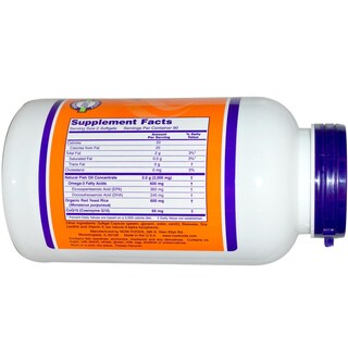 Foto 2 | Complemente El Arroz De Levadura Roja Omega Red De Now Foods Con Coq10 30 Mg - Venta Internacional.