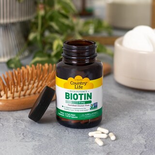 Foto 2 | Suplemento Country Life Biotina, 5 Mg, Vegicaps, 120 Unidades - Venta Internacional.