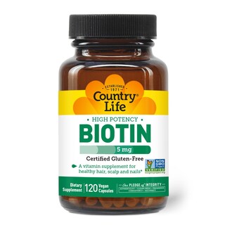 Foto 4 | Suplemento Country Life Biotina, 5 Mg, Vegicaps, 120 Unidades - Venta Internacional.