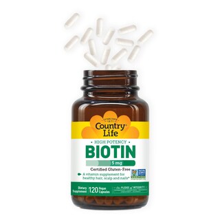 Foto 7 | Suplemento Country Life Biotina, 5 Mg, Vegicaps, 120 Unidades - Venta Internacional.