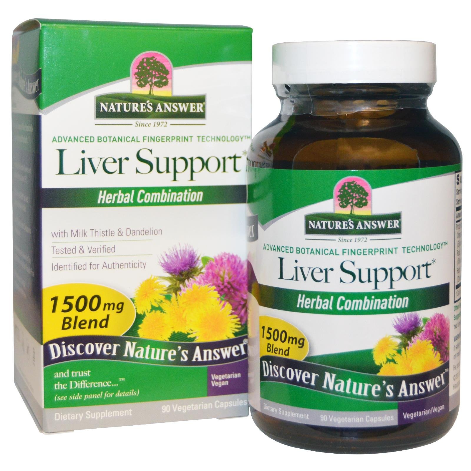 Suplemento Liver Support Nature's Answer 90 Cápsulas - Venta Internacional.
