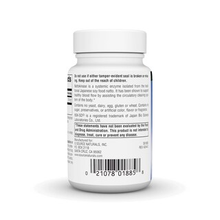 Foto 3 | Natokinasa Nsk-sd De Supplement Source Naturals 100 Mg - 60 Cápsulas - Venta Internacional.